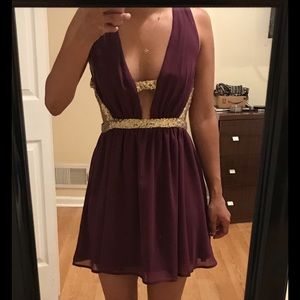 Tobi Plum Party Dress
